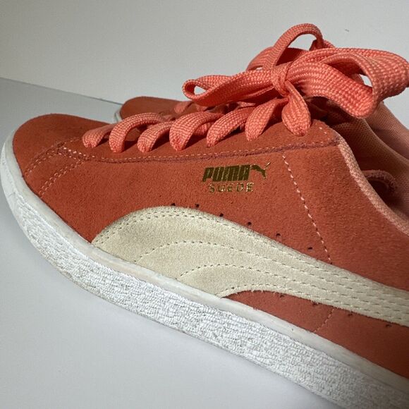 PUMA Suede Classic Coral Low Profile Lace-up Sneakers Tennis Shoes Womens 8 - Picture 11 of 11
